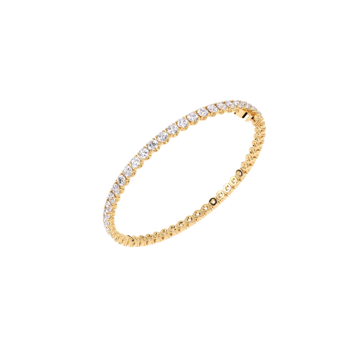 Round Full Eternity Diamond Tennis Bracelet